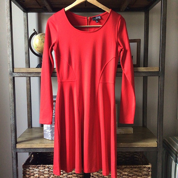 The Limited Red Fit and Flare Skater Dress - Picture 1 of 4